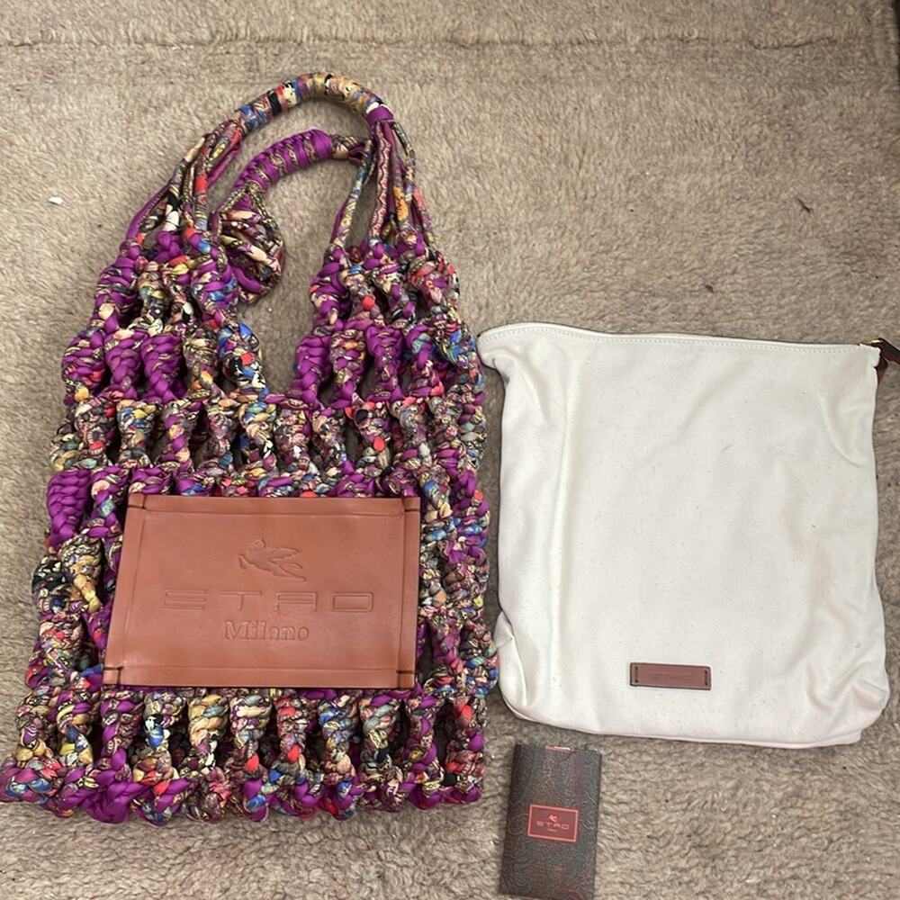 Etro Silk Braided Shoulder Bag‎ Dna Retails $3,010 Rare - Picture 12 of 15